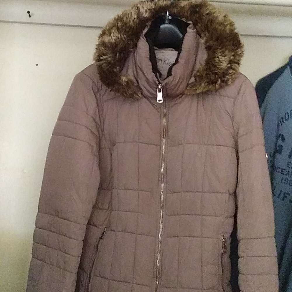 Women Winter Jacket with matching gloves